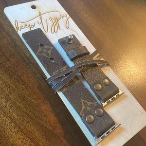 Upcycled Louis Vuitton Apple 42/44 watch band